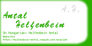 antal helfenbein business card